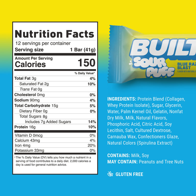 Built Puff Bars 12ct. Sour Puff Variety Box Built Puff Bars 12ct. Sour Puff Variety Box