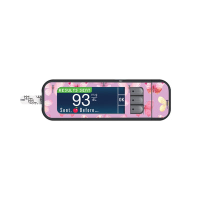 Butterflies Sticker for Bayer Contour Next Glucometer Butterflies Sticker for Bayer Contour Next Glucometer