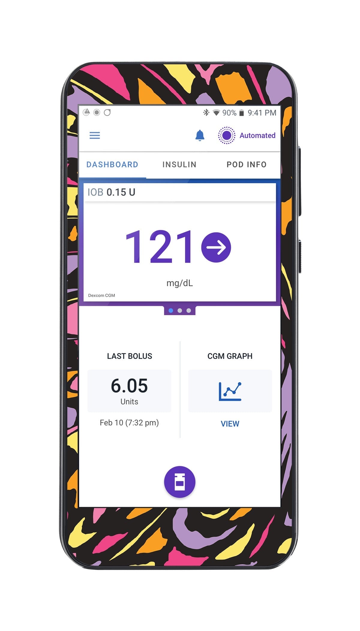 Butterfly Wing Sticker for Omnipod® 5 Controller – Pump Peelz Butterfly Wing Sticker for Omnipod® 5 Controller – Pump Peelz