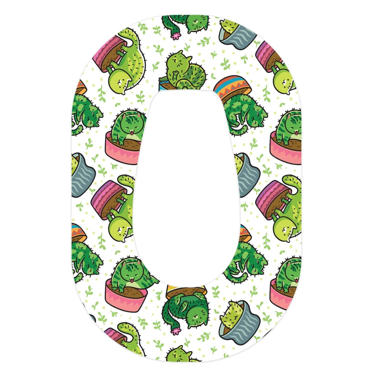 Cactus Cat Dexcom G6 Patch Tape - Pump Peelz Cactus Cat Dexcom G6 Patch Tape - Pump Peelz