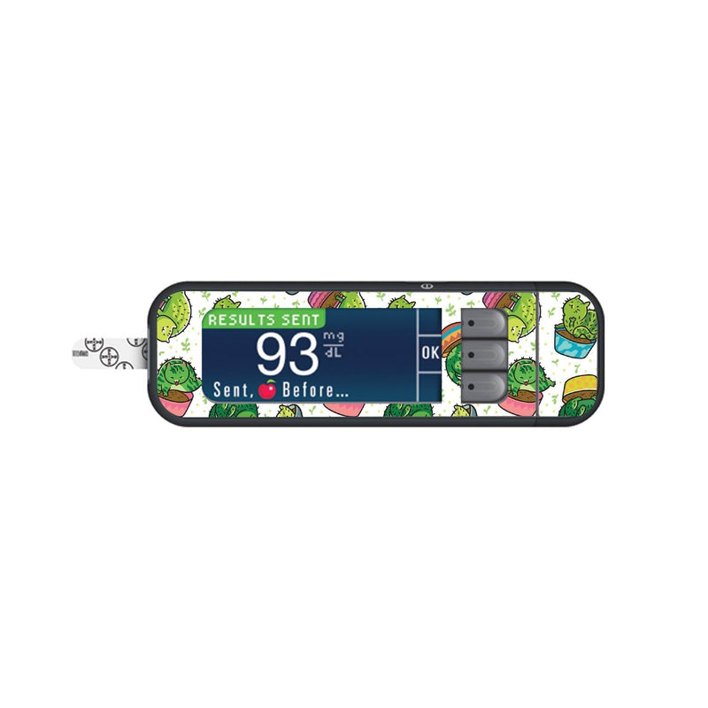 Cactus Cat Sticker for Bayer Contour Next Glucometer Cactus Cat Sticker for Bayer Contour Next Glucometer