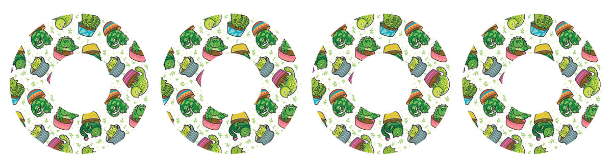 Cactus Cat for Patch Freestyle Libre and Universal Infusion Set Tape Cactus Cat for Patch Freestyle Libre and Universal Infusion Set Tape