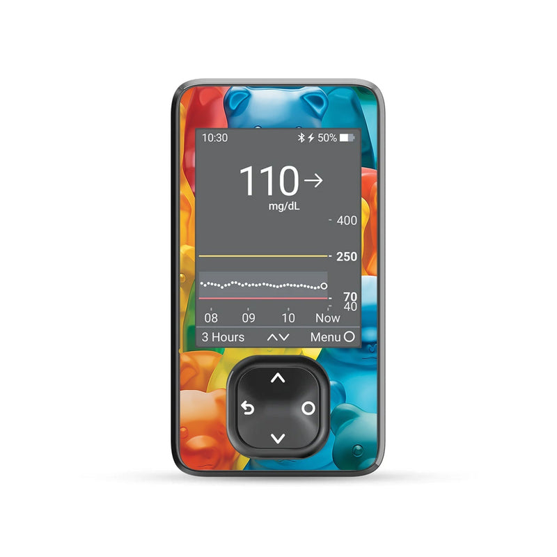 Candy Bears DEXCOM G7 and Stelo and G6 Touchscreen Receiver Sticker Candy Bears DEXCOM G7 and Stelo and G6 Touchscreen Receiver Sticker