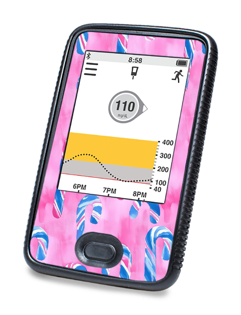 Candy Canes Sticker for DEXCOM G6 Touchscreen Receiver Candy Canes Sticker for DEXCOM G6 Touchscreen Receiver