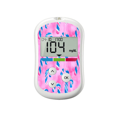 Candy Canes Sticker for OneTouch Verio Flex Glucometer Candy Canes Sticker for OneTouch Verio Flex Glucometer