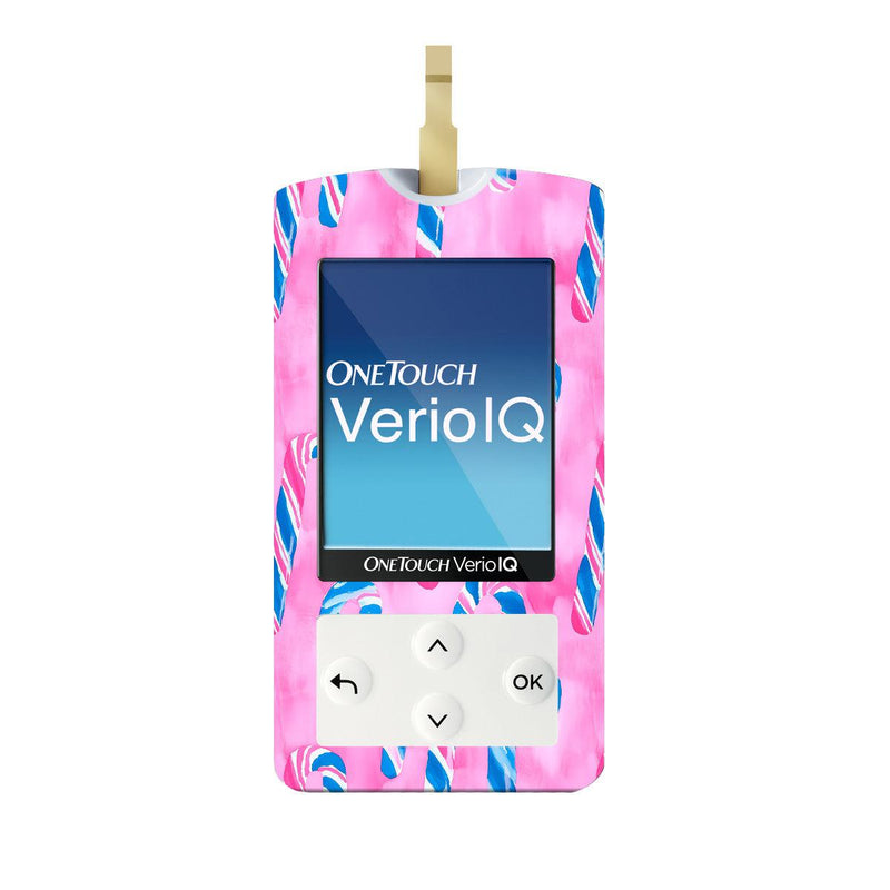 Candy Canes Sticker for OneTouch Verio IQ Glucometer Candy Canes Sticker for OneTouch Verio IQ Glucometer