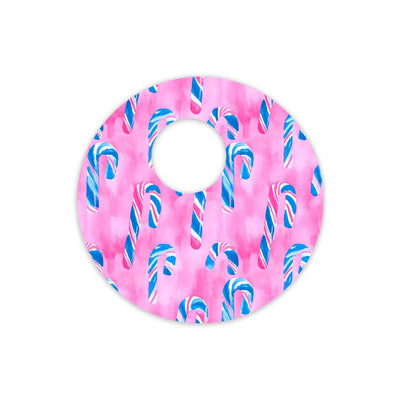 Candy Canes Sticker Designed for the FreeStyle Libre 3 Plus & Lingo Sensor Candy Canes Sticker Designed for the FreeStyle Libre 3 Plus & Lingo Sensor