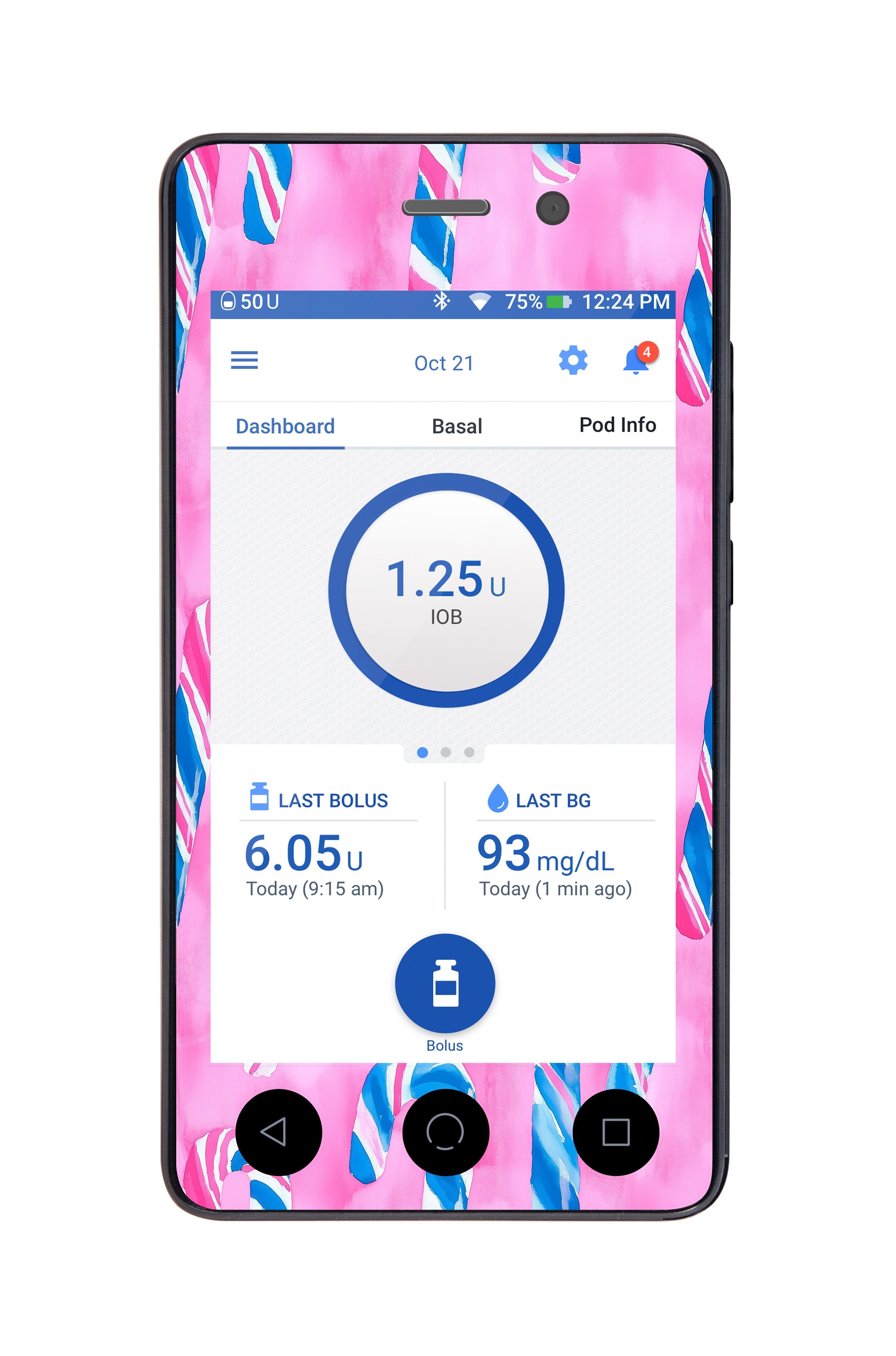 Candy Canes Sticker for Omnipod DASH® PDM – Pump Peelz Candy Canes Sticker for Omnipod DASH® PDM – Pump Peelz