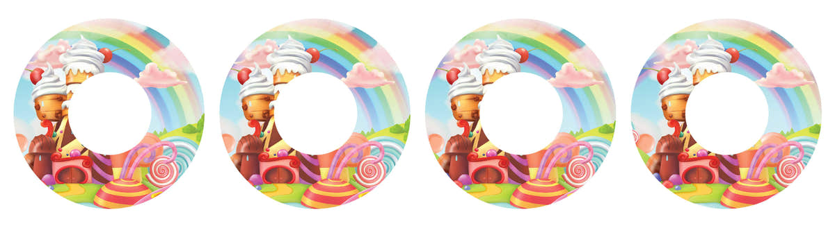 Candy Castle Patch Tape Designed for the FreeStyle Libre 2 Candy Castle Patch Tape Designed for the FreeStyle Libre 2
