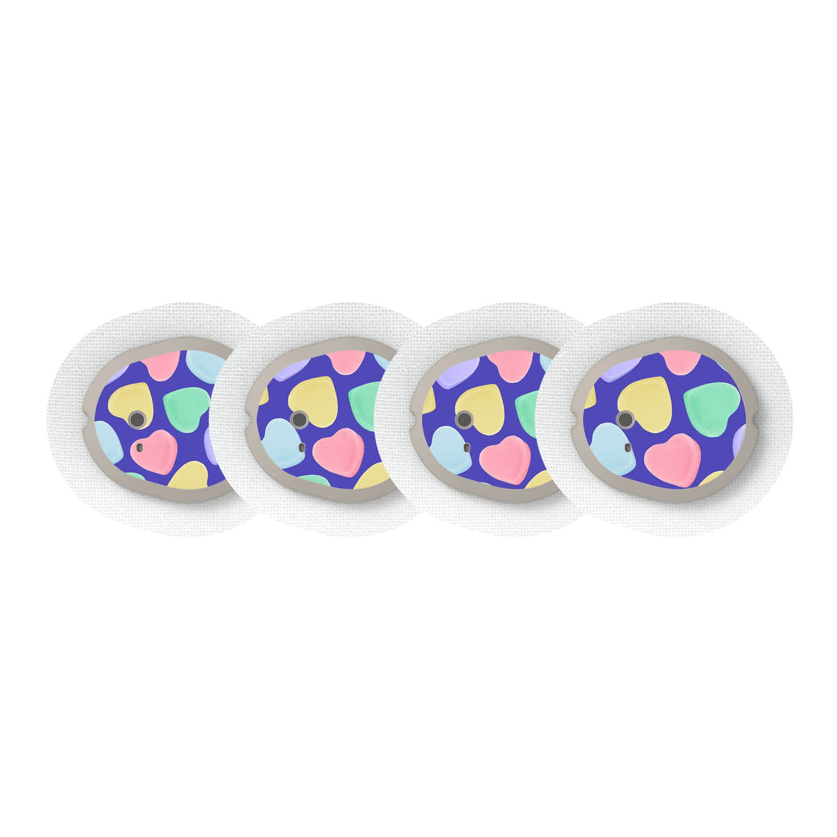 Candy Hearts Sticker Designed for the DEXCOM G7 and Stelo Transmitter Candy Hearts Sticker Designed for the DEXCOM G7 and Stelo Transmitter