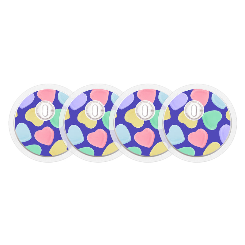Candy Hearts Sticker Designed for the FreeStyle Libre 3 Plus & Lingo Sensor Candy Hearts Sticker Designed for the FreeStyle Libre 3 Plus & Lingo Sensor