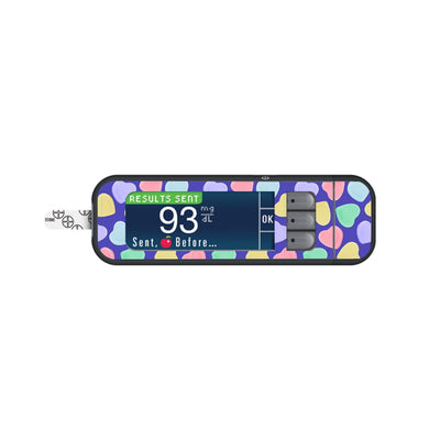 Candy Hearts Sticker for Bayer Contour Next Glucometer Candy Hearts Sticker for Bayer Contour Next Glucometer