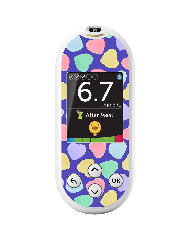 Candy Hearts for OneTouch Verio Reflect Glucometer Candy Hearts for OneTouch Verio Reflect Glucometer