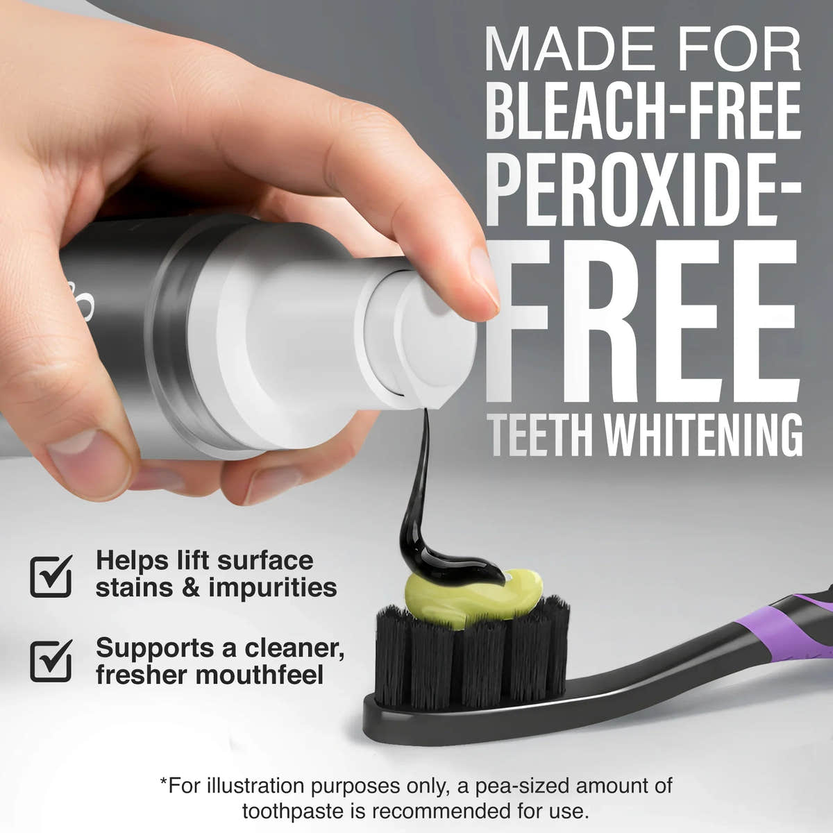 Charcoal Toothpaste Booster with 5% Charcoal Powder – 1 fl oz Charcoal Toothpaste Booster with 5% Charcoal Powder – 1 fl oz