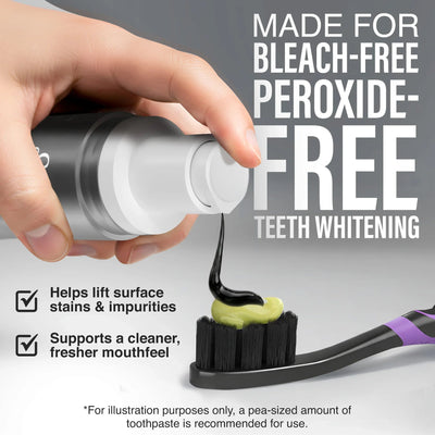 Charcoal Toothpaste Booster with 5% Charcoal Powder – 1 fl oz Charcoal Toothpaste Booster with 5% Charcoal Powder – 1 fl oz