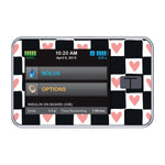 Checkered Hearts Sticker for Tandem t:slim Checkered Hearts Sticker for Tandem t:slim