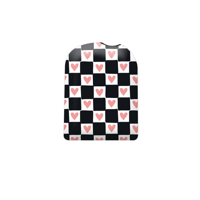 Checkered Hearts Pod Sticker – Pump Peelz Checkered Hearts Pod Sticker – Pump Peelz