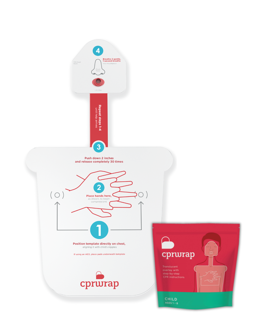 Bulk Child CPRWrap™ Aid, Ages 1 - 8 Bulk Child CPRWrap™ Aid, Ages 1 - 8