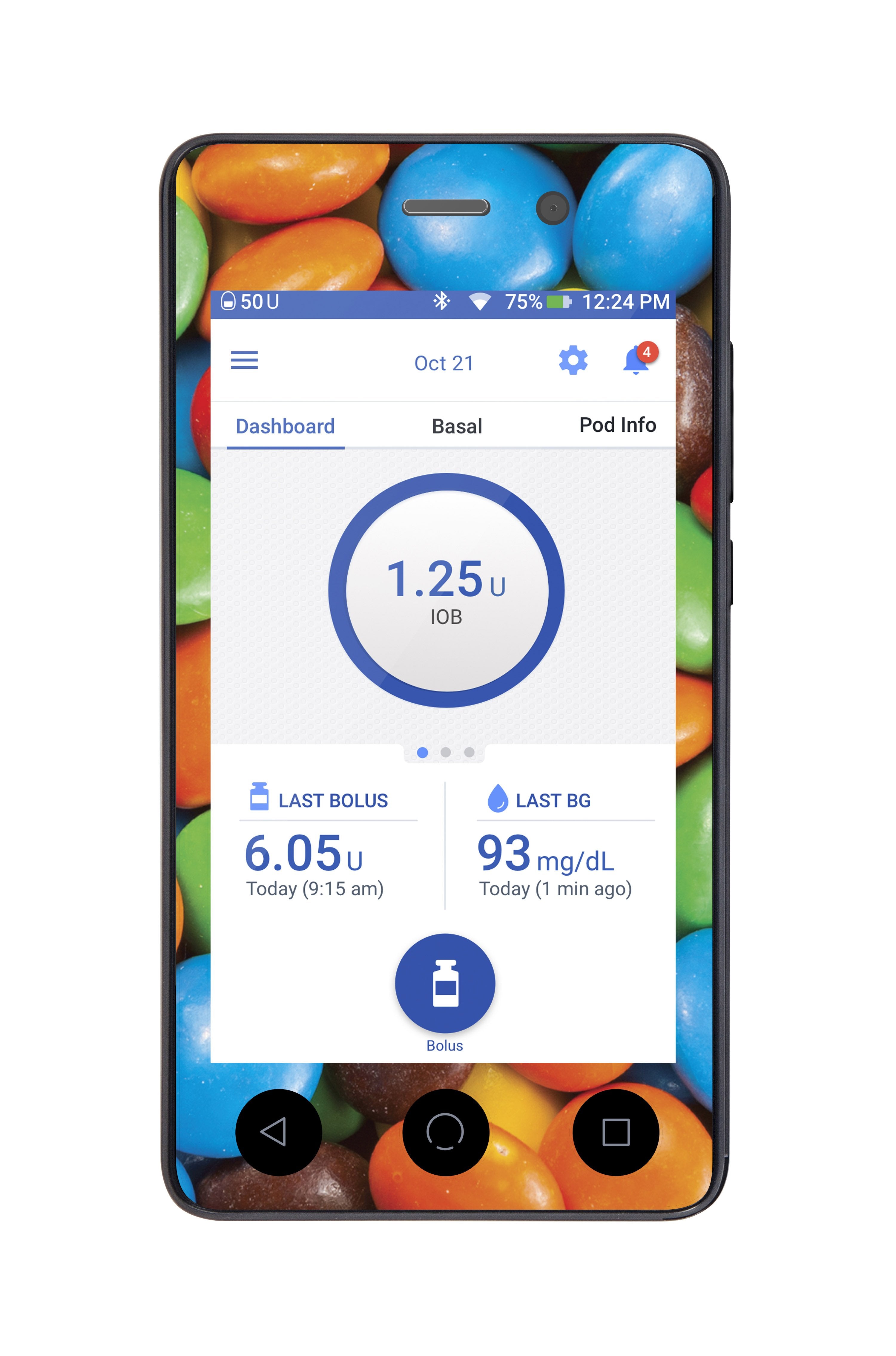 Chocolate Candies Sticker for Omnipod DASH® PDM – Pump Peelz Chocolate Candies Sticker for Omnipod DASH® PDM – Pump Peelz