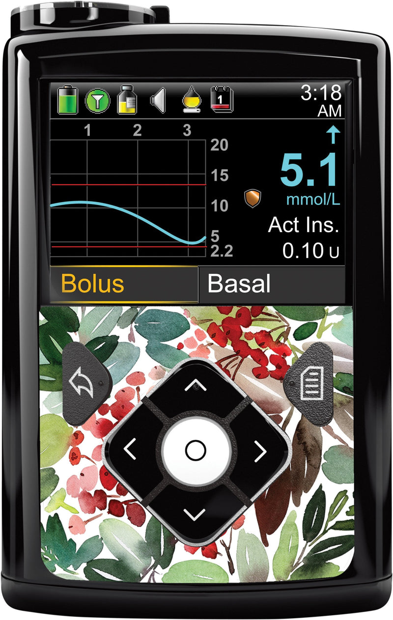 Christmas Berries Sticker for Medtronic MiniMed 770G & 780G Christmas Berries Sticker for Medtronic MiniMed 770G & 780G