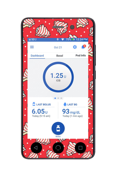 Christmas Cakes Sticker for Omnipod DASH® PDM – Pump Peelz Christmas Cakes Sticker for Omnipod DASH® PDM – Pump Peelz