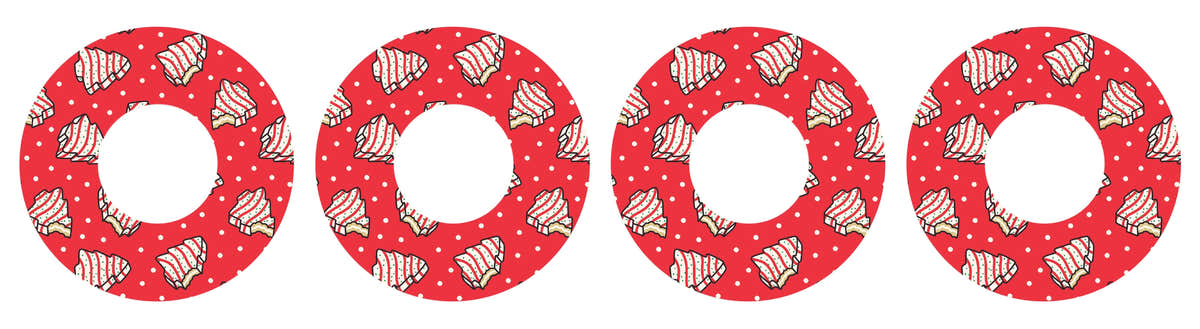 Christmas Cakes Patch Tape Designed for the FreeStyle Libre 2 Christmas Cakes Patch Tape Designed for the FreeStyle Libre 2