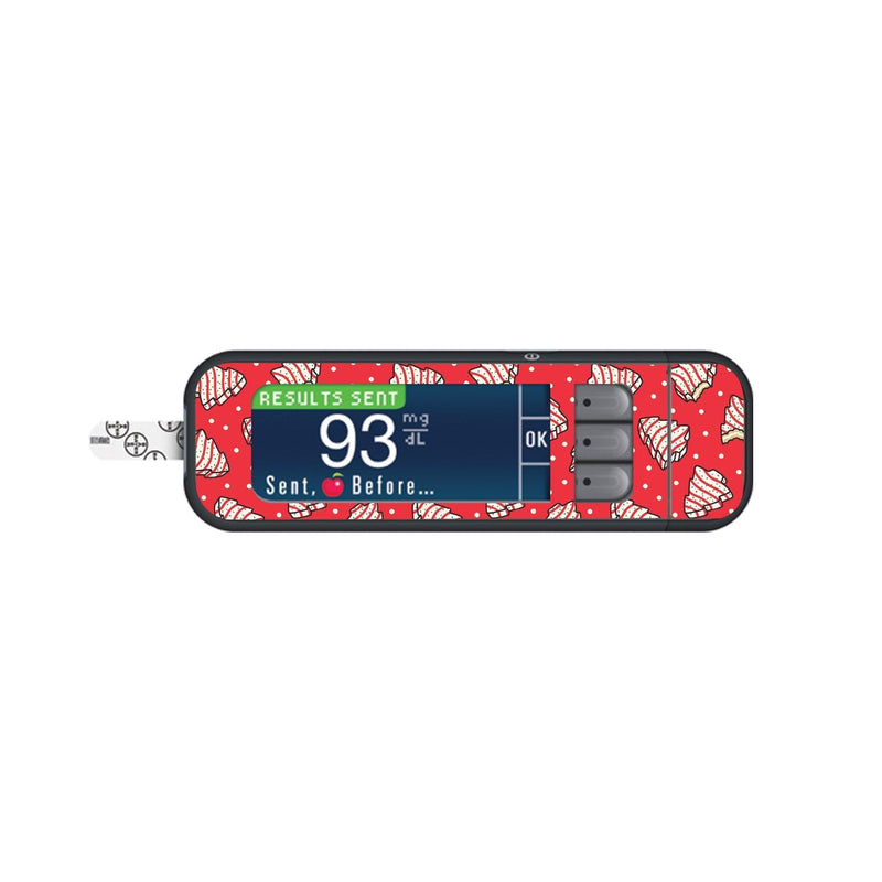 Christmas Cakes Sticker for Bayer Contour Next Glucometer Christmas Cakes Sticker for Bayer Contour Next Glucometer