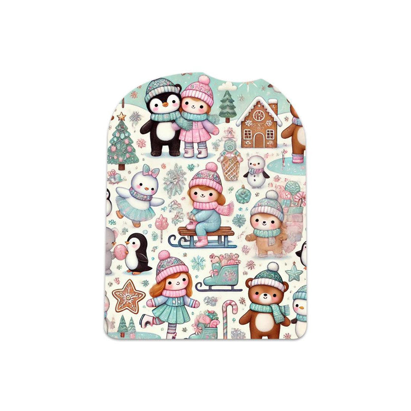 Christmas Scene Pod Sticker – Pump Peelz Christmas Scene Pod Sticker – Pump Peelz