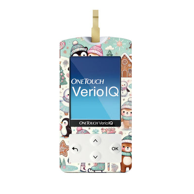 Christmas Scene Sticker for OneTouch Verio IQ Glucometer Christmas Scene Sticker for OneTouch Verio IQ Glucometer