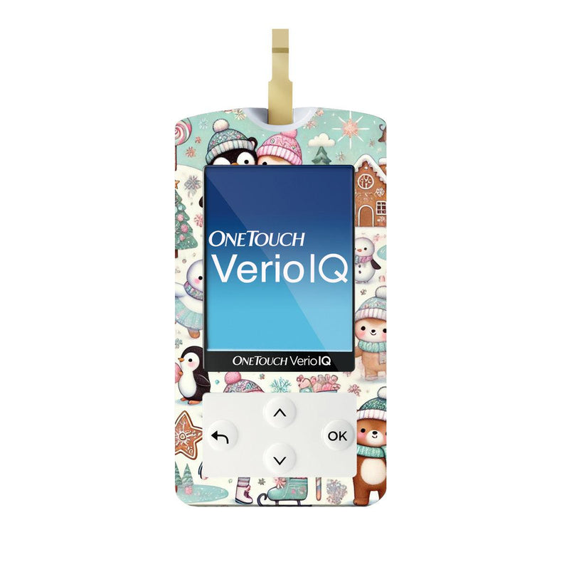 Christmas Scene Sticker for OneTouch Verio IQ Glucometer Christmas Scene Sticker for OneTouch Verio IQ Glucometer