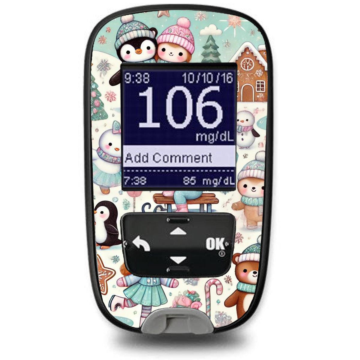 Christmas Scene Sticker for the Accu-Chek Guide Glucometer Christmas Scene Sticker for the Accu-Chek Guide Glucometer