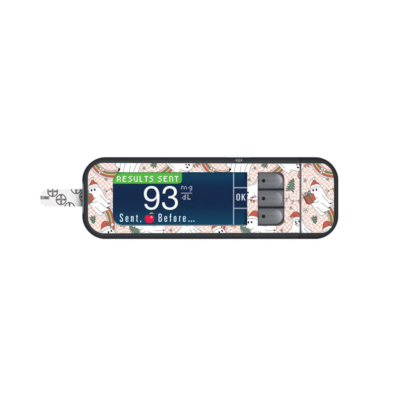 Christmas Spirits Sticker for Bayer Contour Next Glucometer Christmas Spirits Sticker for Bayer Contour Next Glucometer