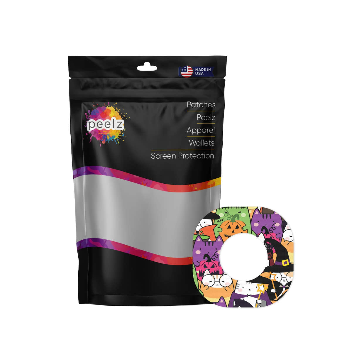 Costume Cats Dexcom G7 and Stelo Patch Tape - Pump Peelz Costume Cats Dexcom G7 and Stelo Patch Tape - Pump Peelz
