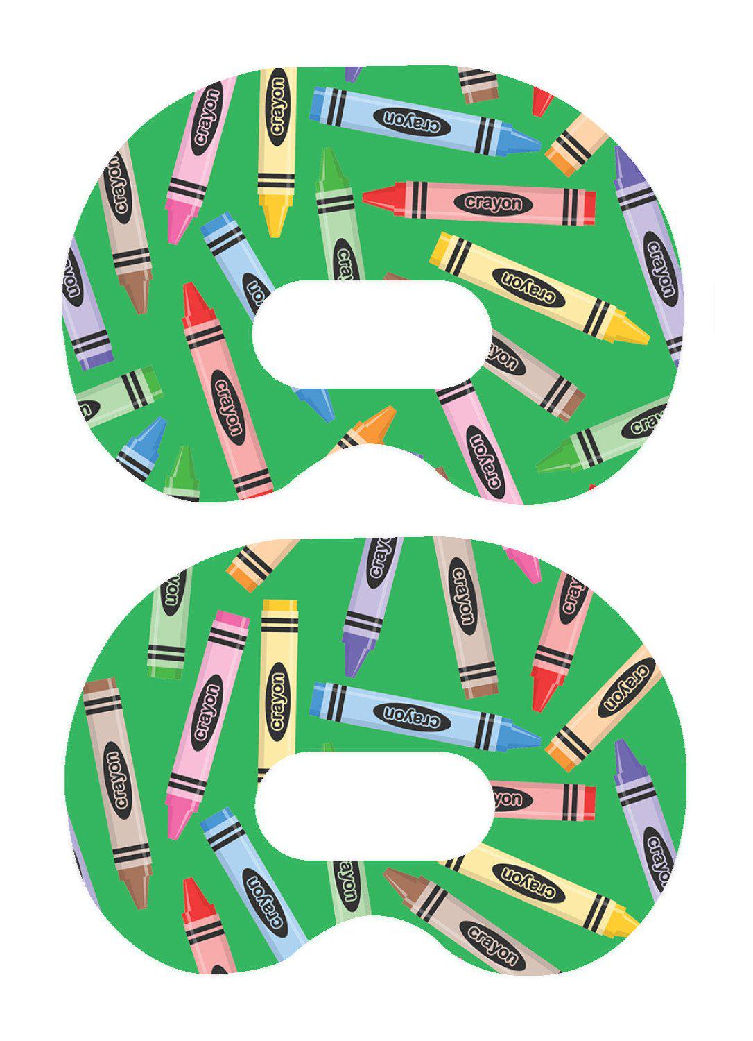 Crayons Medtronic Guardian Connect Patch Tape - Pump Peelz Crayons Medtronic Guardian Connect Patch Tape - Pump Peelz