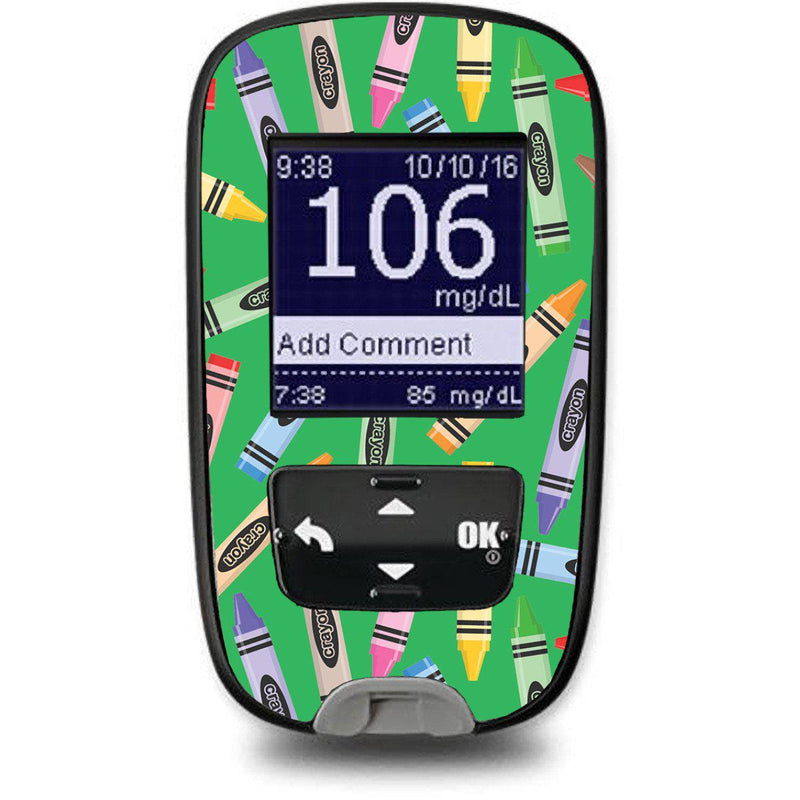Crayons Sticker for the Accu-Chek Guide Glucometer Crayons Sticker for the Accu-Chek Guide Glucometer