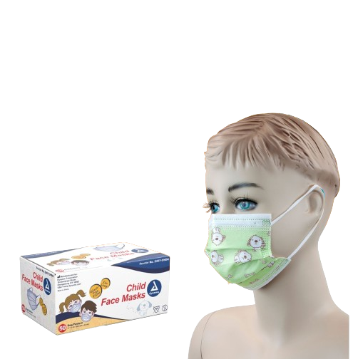 Dynarex Child Face Mask - 50ea/bx, 12bxs/cs (600 Count) Dynarex Child Face Mask - 50ea/bx, 12bxs/cs (600 Count)