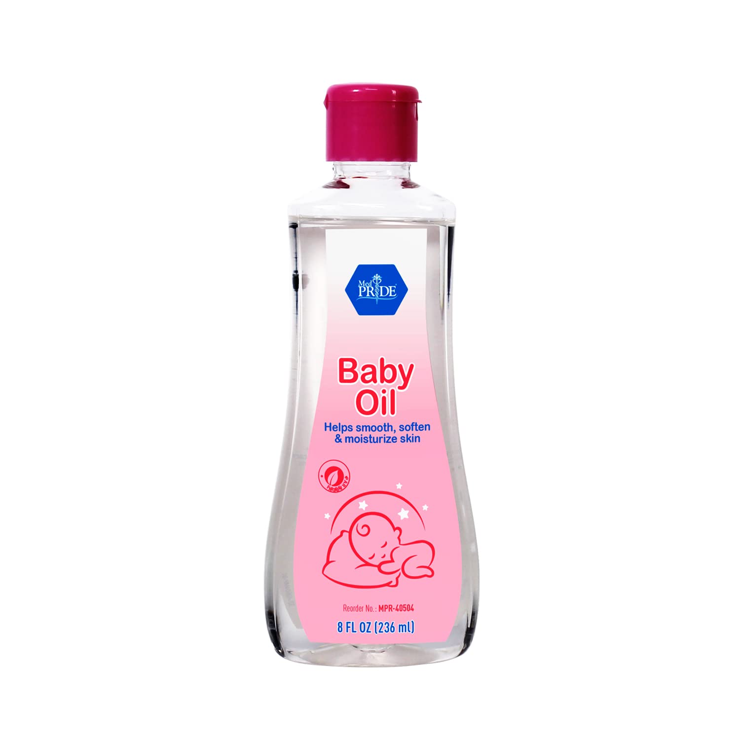 MedPride Baby Oil with seal & Flip Top - 8 oz - Case of 24 MedPride Baby Oil with seal & Flip Top - 8 oz - Case of 24