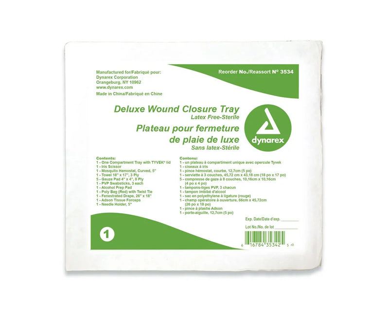 Dynarex Deluxe Wound Closure Trays (20 Count) Dynarex Deluxe Wound Closure Trays (20 Count)