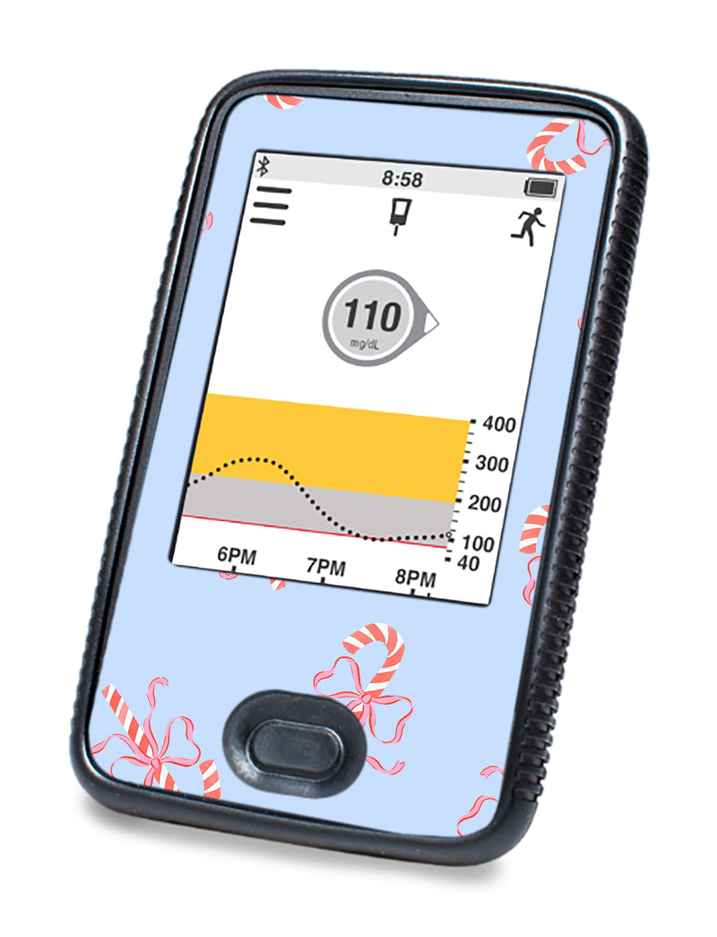 Candy Cane Lane Dexcom G6 Touchscreen Receiver Sticker - Pump Peelz Candy Cane Lane Dexcom G6 Touchscreen Receiver Sticker - Pump Peelz