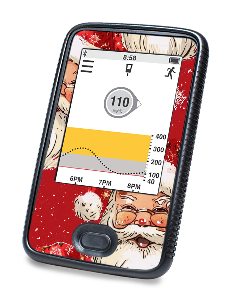 Jolly Old Saint Nick Dexcom G6 Touchscreen Receiver Sticker - Pump Peelz Jolly Old Saint Nick Dexcom G6 Touchscreen Receiver Sticker - Pump Peelz