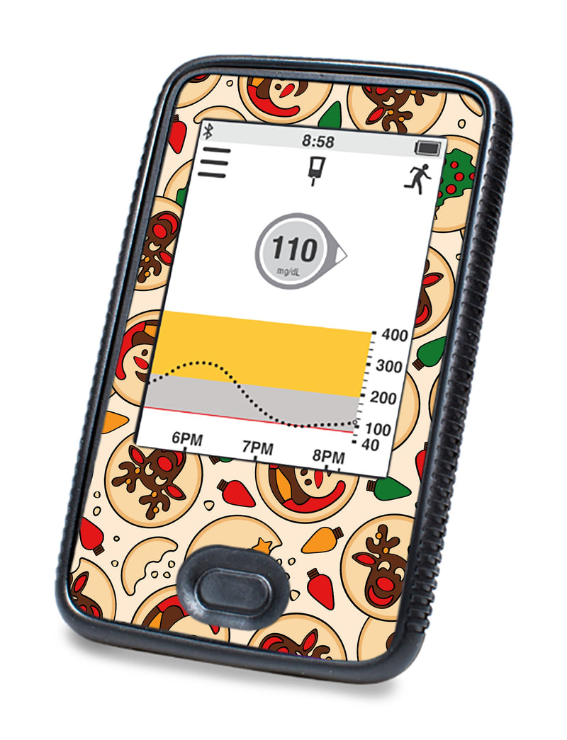 Santa's Cookies Dexcom G6 Touchscreen Receiver Sticker - Pump Peelz Santa's Cookies Dexcom G6 Touchscreen Receiver Sticker - Pump Peelz