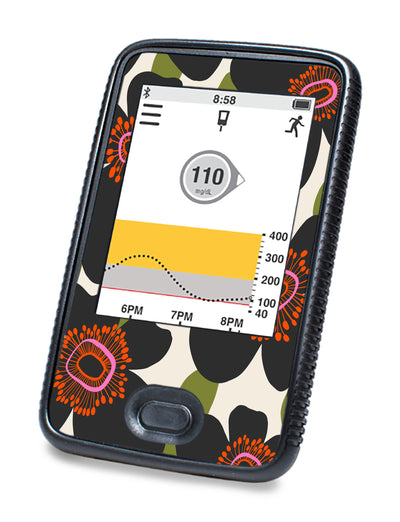Petal Crush Dexcom G6 Touchscreen Receiver Sticker - Pump Peelz Petal Crush Dexcom G6 Touchscreen Receiver Sticker - Pump Peelz