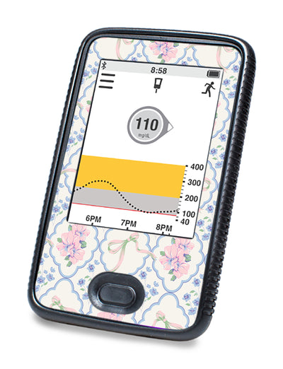 Spring Coquette Dexcom G6 Touchscreen Receiver Sticker - Pump Peelz Spring Coquette Dexcom G6 Touchscreen Receiver Sticker - Pump Peelz