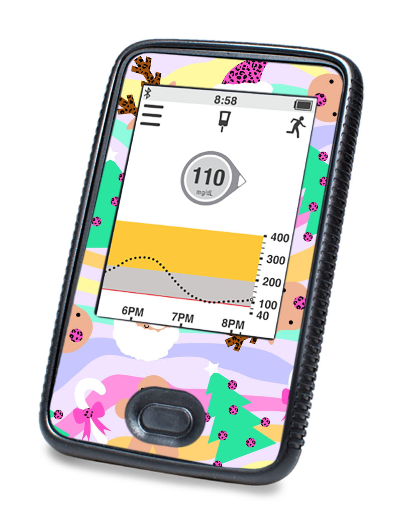 Christmas Pastel Sticker for DEXCOM G6 Touchscreen Receiver Christmas Pastel Sticker for DEXCOM G6 Touchscreen Receiver
