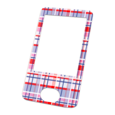 Party Plaid Dexcom G6 Touchscreen Receiver Sticker - Pump Peelz Party Plaid Dexcom G6 Touchscreen Receiver Sticker - Pump Peelz
