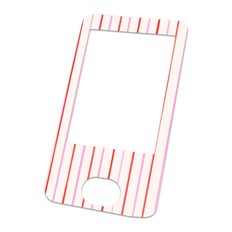 Peppermint Stripes Dexcom G6 Touchscreen Receiver Sticker - Pump Peelz Peppermint Stripes Dexcom G6 Touchscreen Receiver Sticker - Pump Peelz
