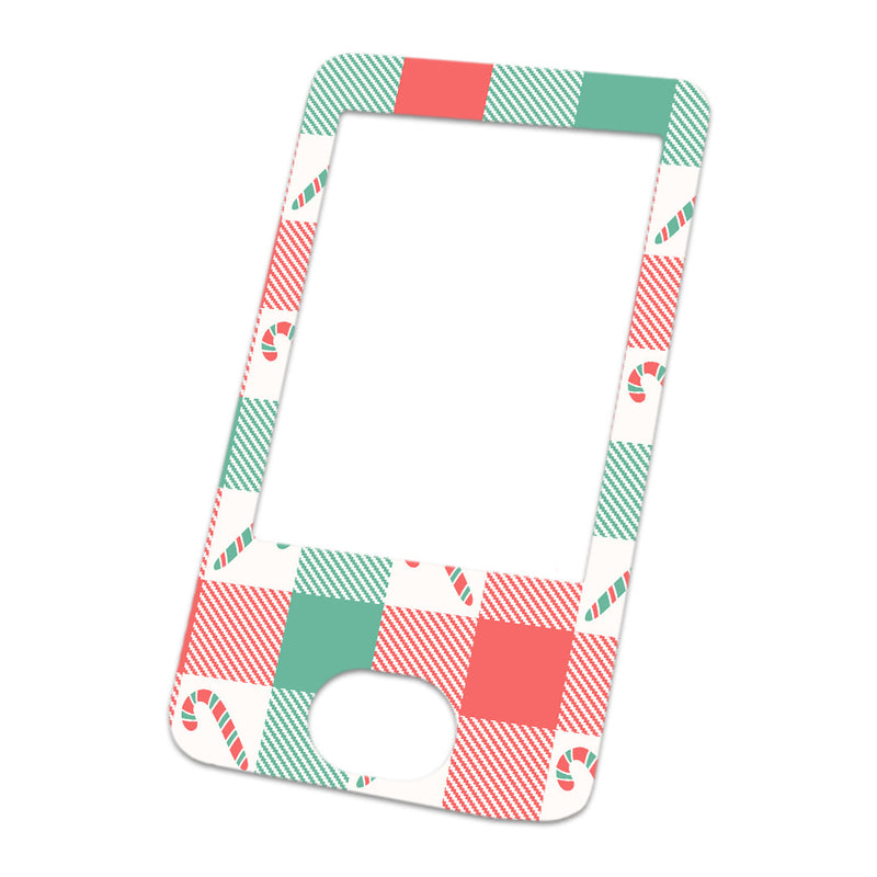 Peppermint Plaid Dexcom G6 Touchscreen Receiver Sticker - Pump Peelz Peppermint Plaid Dexcom G6 Touchscreen Receiver Sticker - Pump Peelz