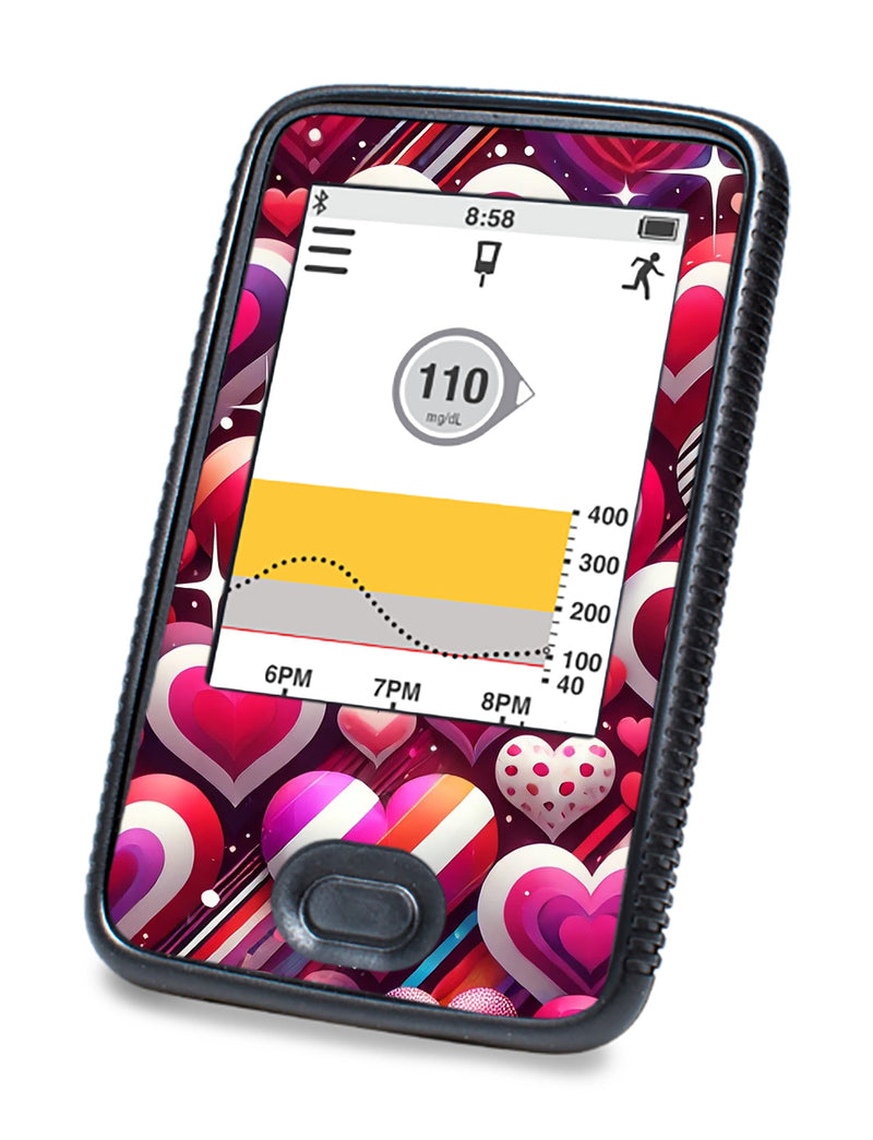 Sparkly Hearts DEXCOM G6 Touchscreen Receiver Sparkly Hearts DEXCOM G6 Touchscreen Receiver