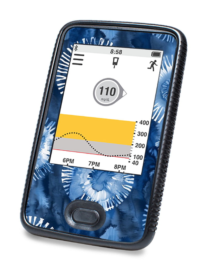 Monochrome Blue Tie Dye DEXCOM G6 Touchscreen Receiver Monochrome Blue Tie Dye DEXCOM G6 Touchscreen Receiver