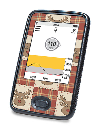 Rustic Reindeer Dexcom G6 Touchscreen Receiver Sticker - Pump Peelz Rustic Reindeer Dexcom G6 Touchscreen Receiver Sticker - Pump Peelz